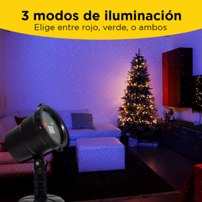 Proyector de Luces Navideñas - Resistente al Clima [Con Control Remoto]