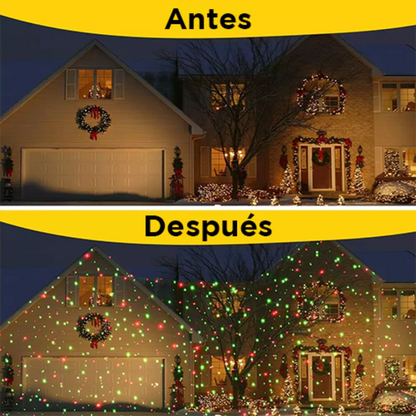 Proyector de Luces Navideñas - Resistente al Clima [Con Control Remoto]